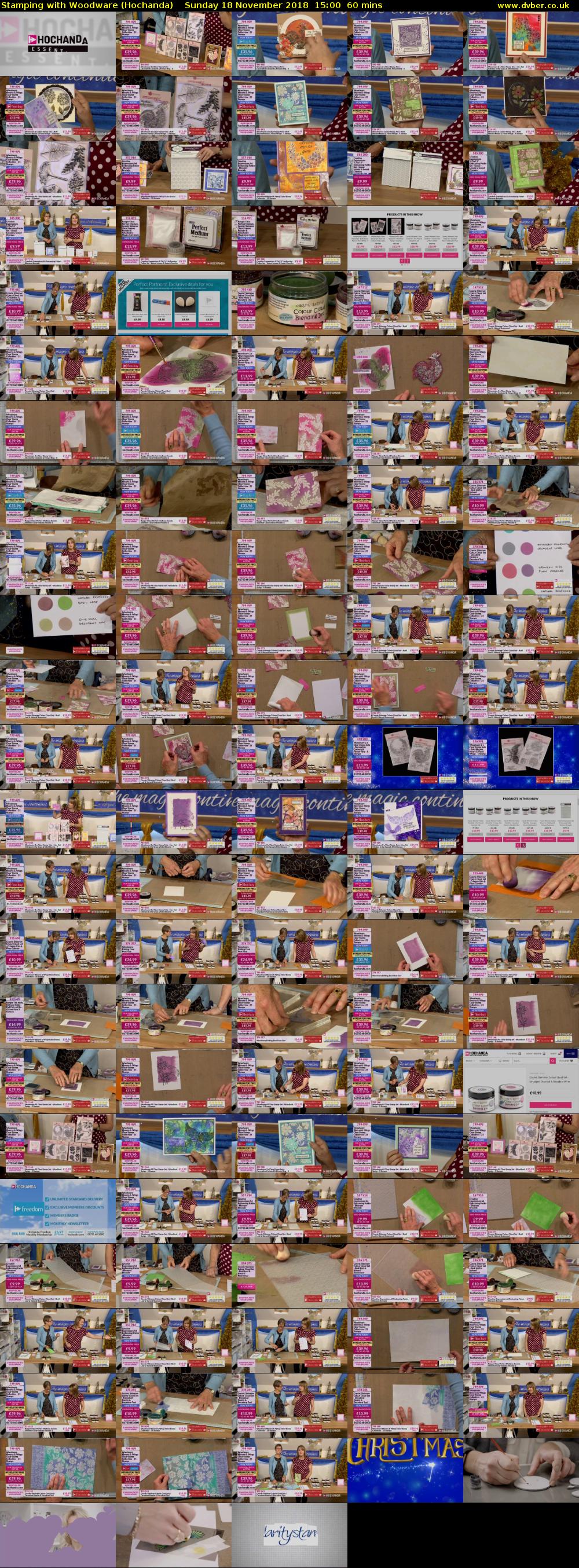 Stamping with Woodware (Hochanda) Sunday 18 November 2018 15:00 - 16:00
