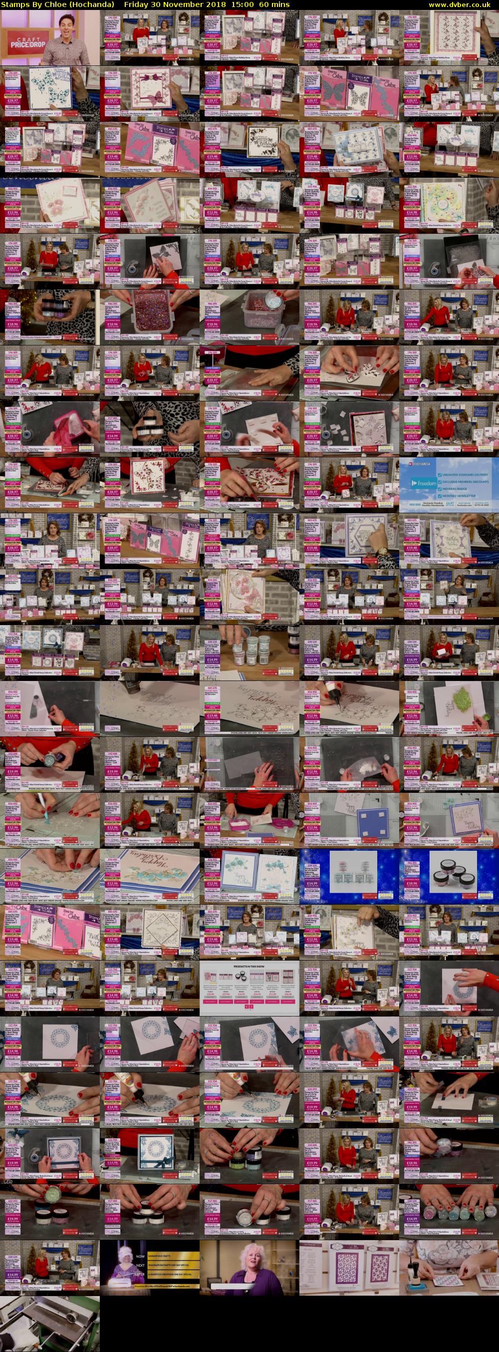 Stamps By Chloe (Hochanda) Friday 30 November 2018 15:00 - 16:00