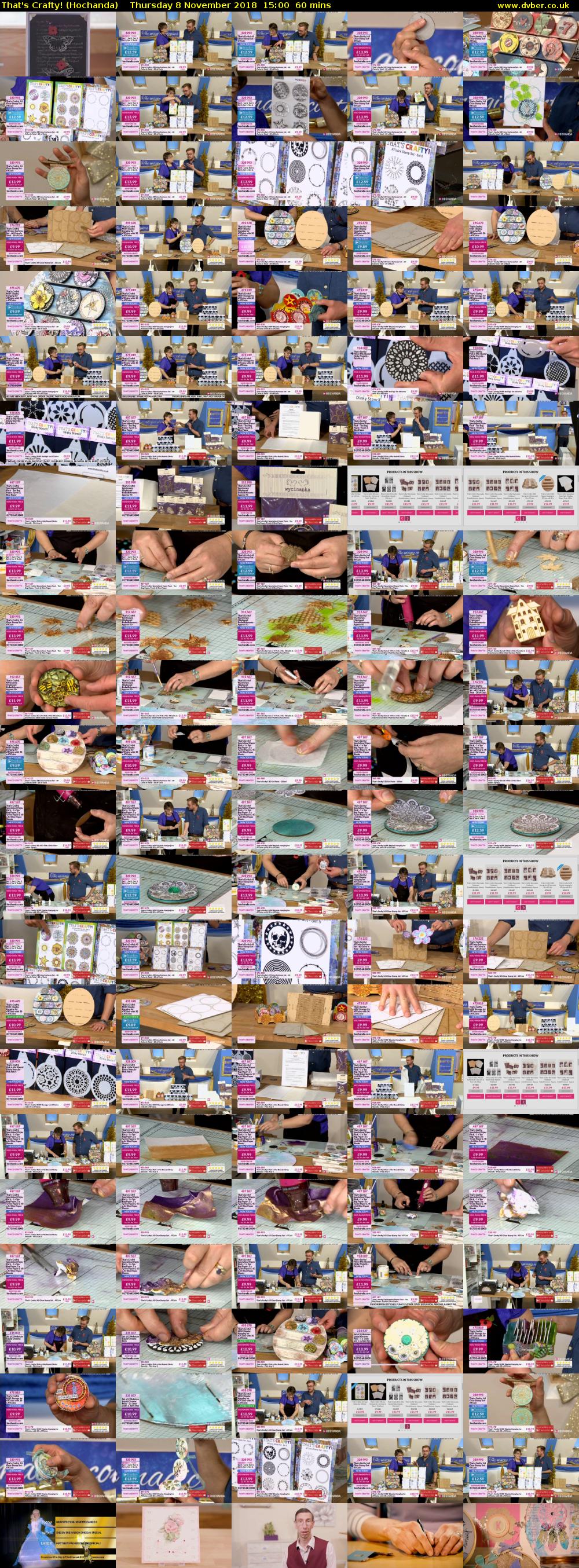 That's Crafty! (Hochanda) Thursday 8 November 2018 15:00 - 16:00