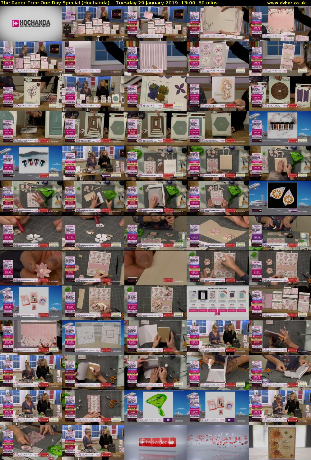 The Paper Tree One Day Special (Hochanda) Tuesday 29 January 2019 13:00 - 14:00