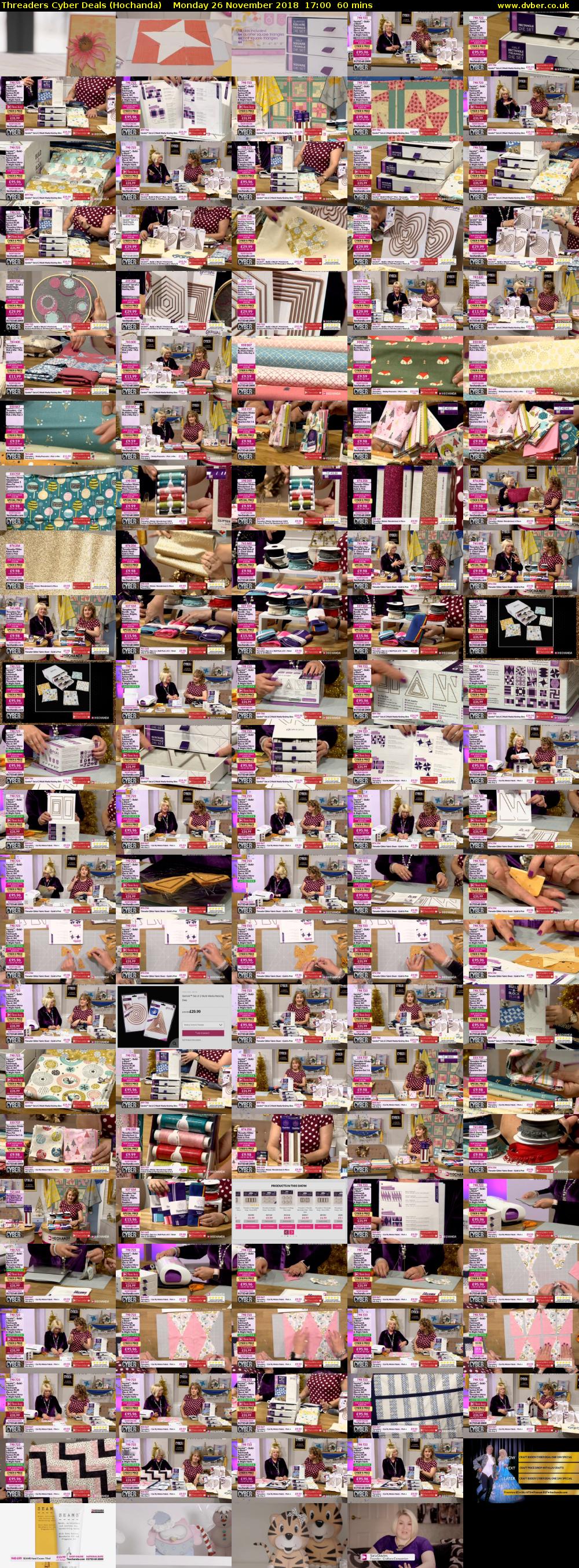 Threaders Cyber Deals (Hochanda) Monday 26 November 2018 17:00 - 18:00