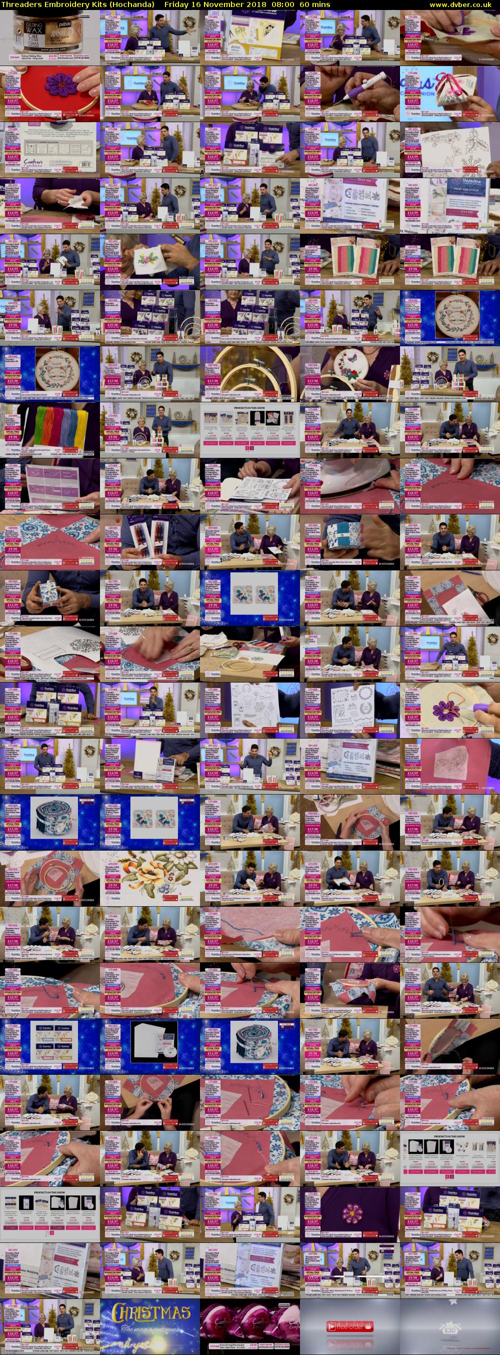 Threaders Embroidery Kits (Hochanda) Friday 16 November 2018 08:00 - 09:00