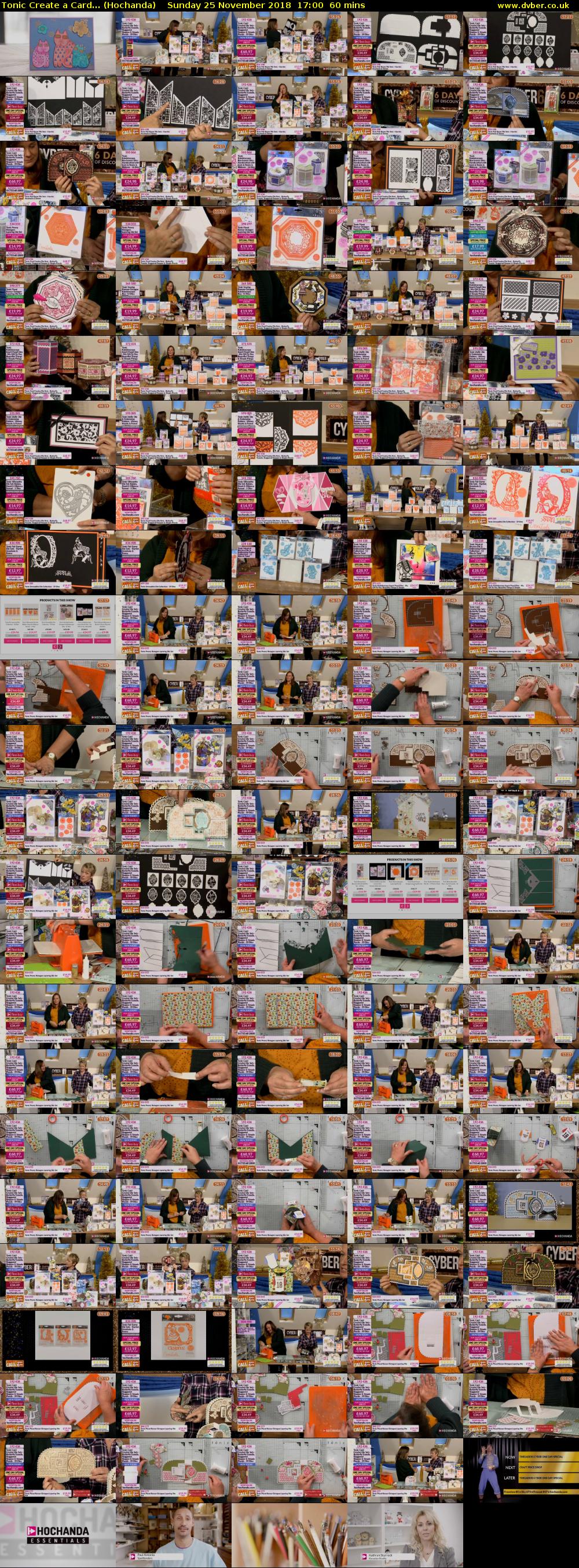 Tonic Create a Card... (Hochanda) Sunday 25 November 2018 17:00 - 18:00