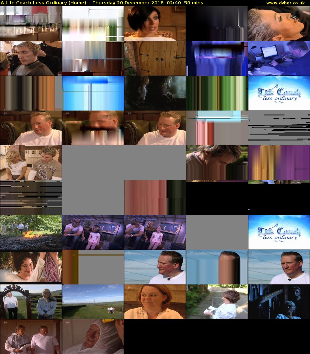 A Life Coach Less Ordinary (Home) Thursday 20 December 2018 02:40 - 03:30