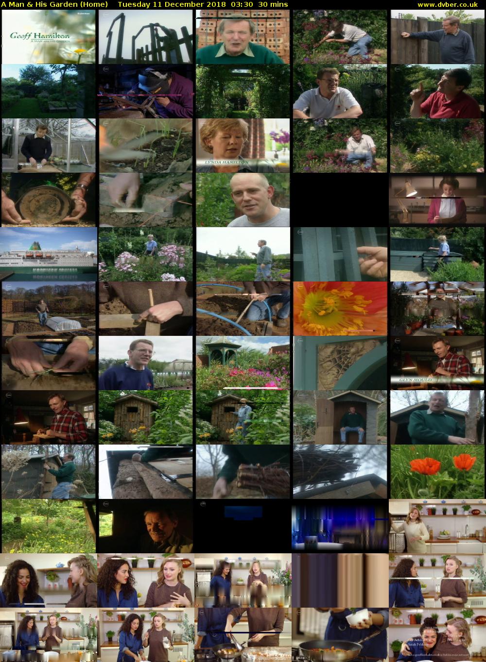 A Man & His Garden (Home) Tuesday 11 December 2018 03:30 - 04:00