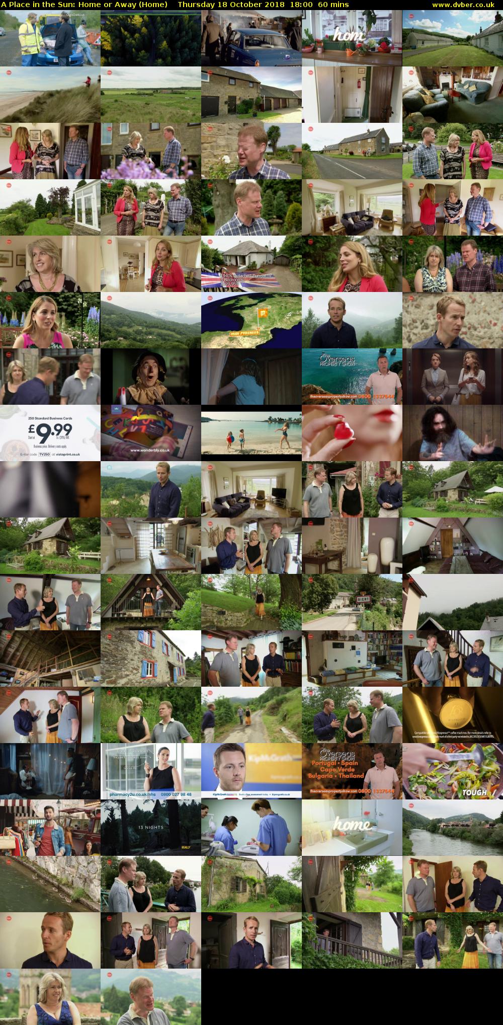 A Place in the Sun: Home or Away (Home) Thursday 18 October 2018 18:00 - 19:00