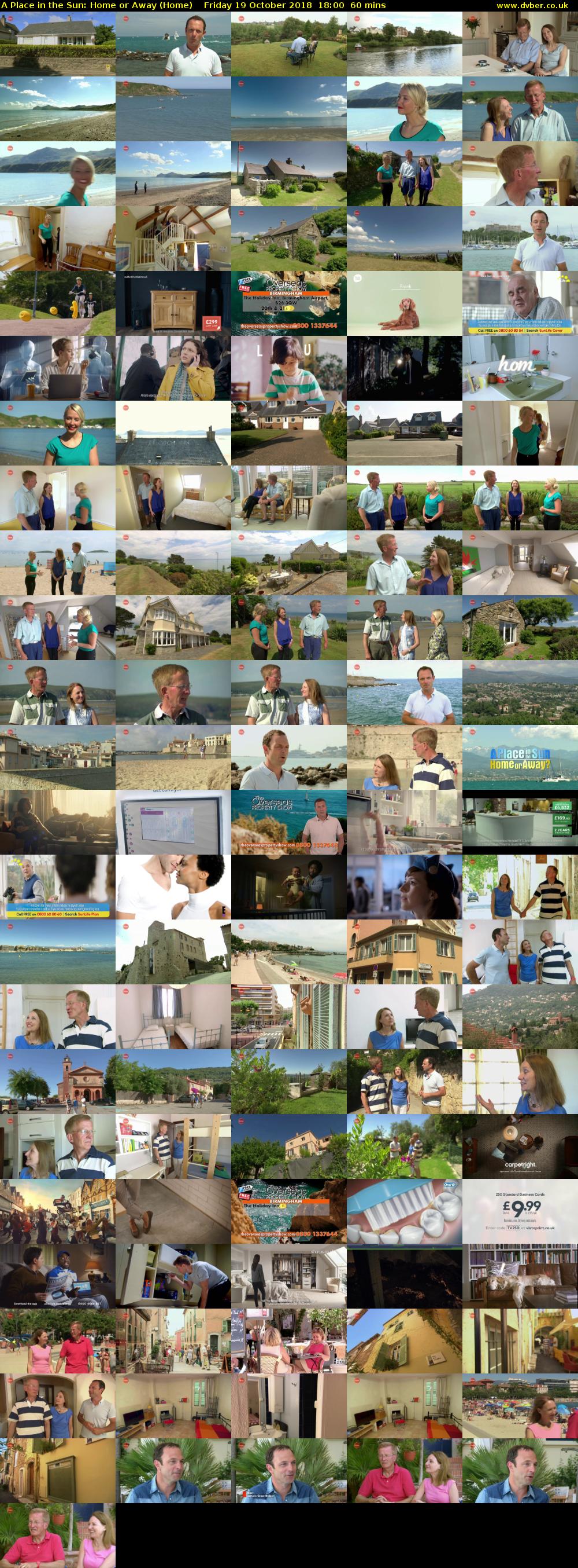 A Place in the Sun: Home or Away (Home) Friday 19 October 2018 18:00 - 19:00