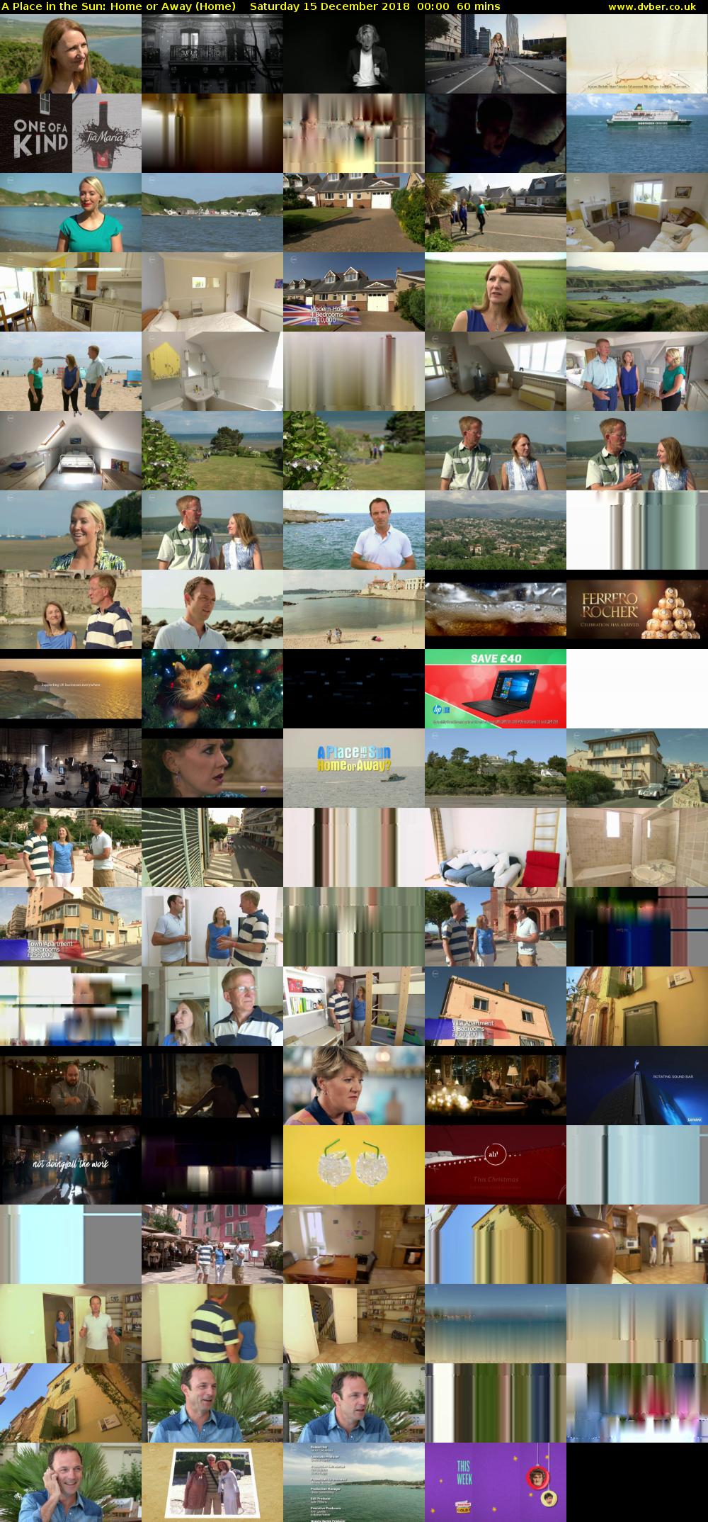 A Place in the Sun: Home or Away (Home) Saturday 15 December 2018 00:00 - 01:00