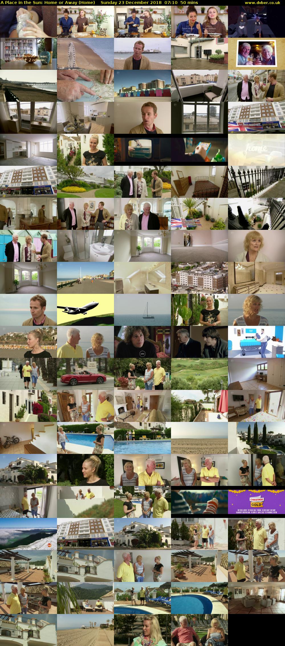 A Place in the Sun: Home or Away (Home) Sunday 23 December 2018 07:10 - 08:00