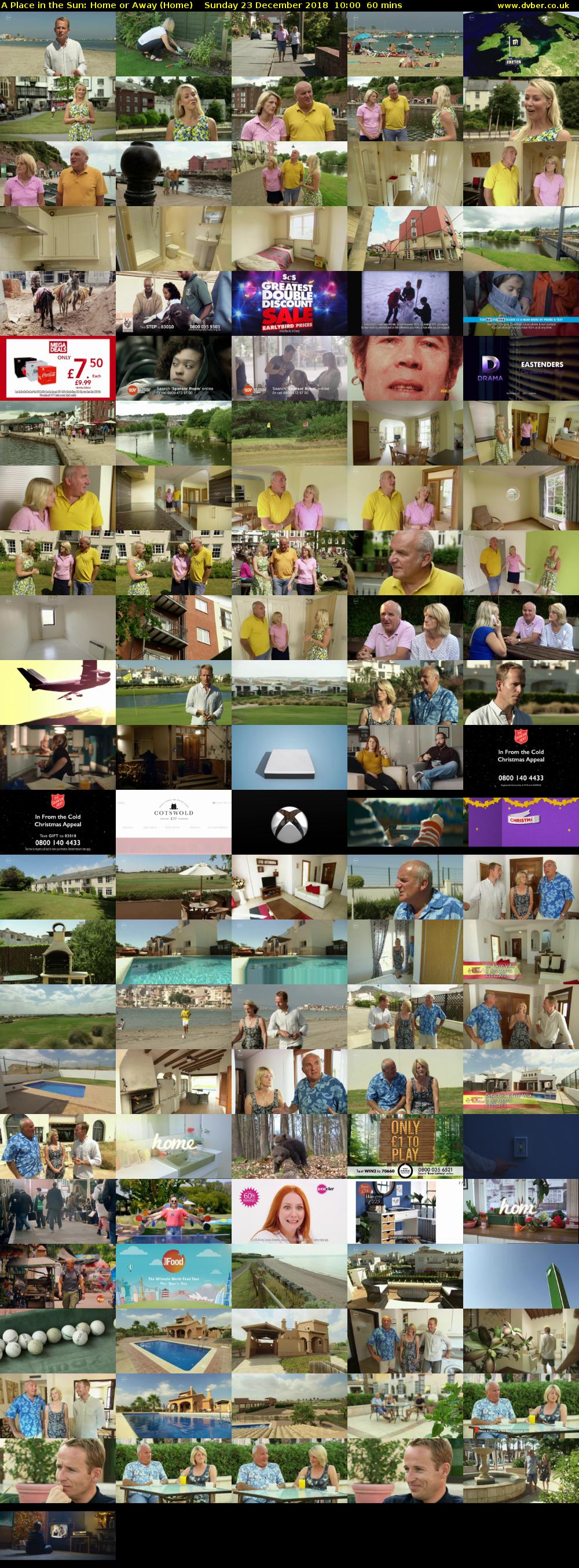 A Place in the Sun: Home or Away (Home) Sunday 23 December 2018 10:00 - 11:00