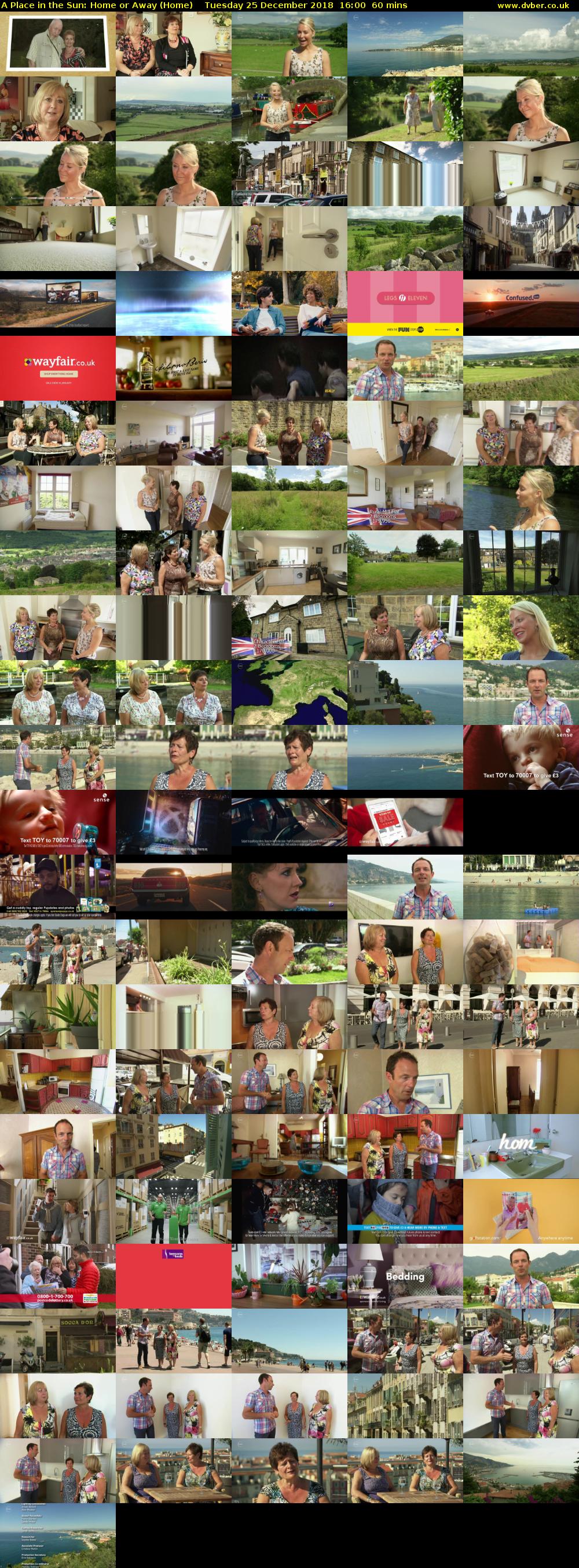 A Place in the Sun: Home or Away (Home) Tuesday 25 December 2018 16:00 - 17:00