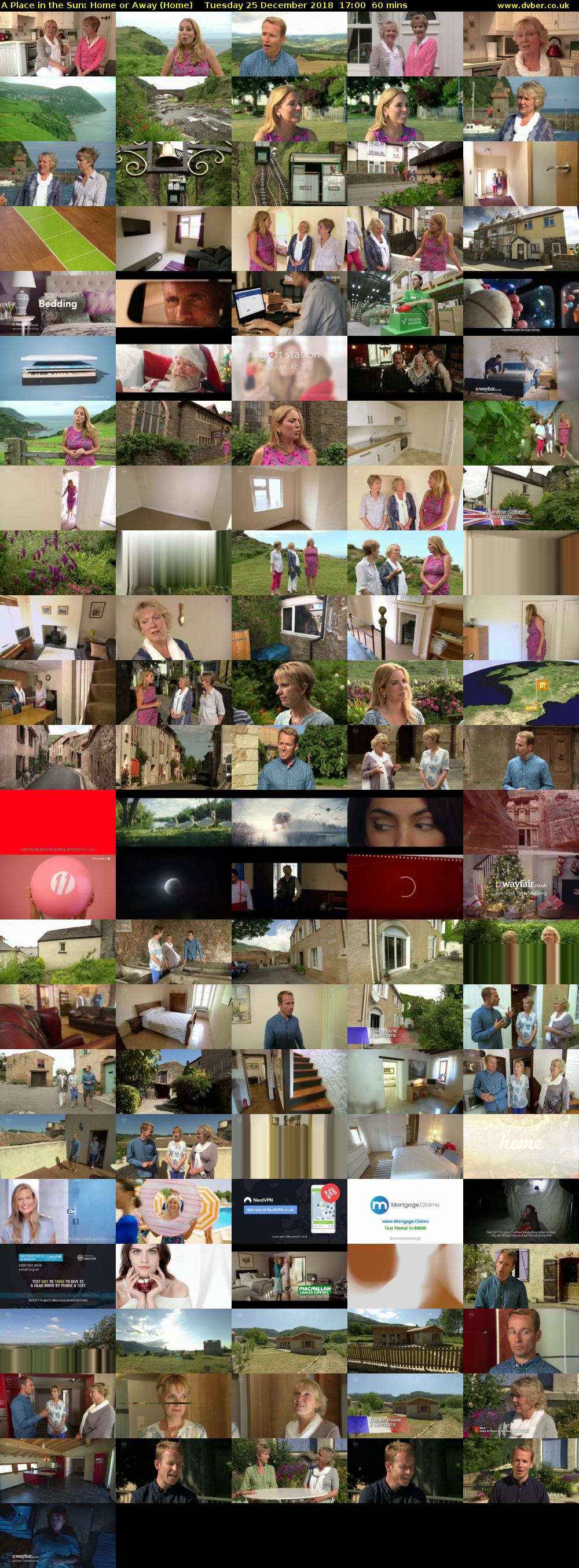 A Place in the Sun: Home or Away (Home) Tuesday 25 December 2018 17:00 - 18:00