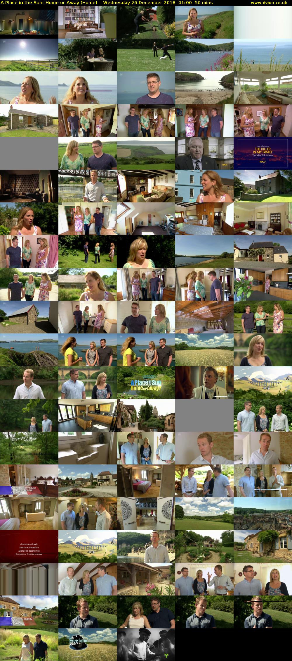 A Place in the Sun: Home or Away (Home) Wednesday 26 December 2018 01:00 - 01:50