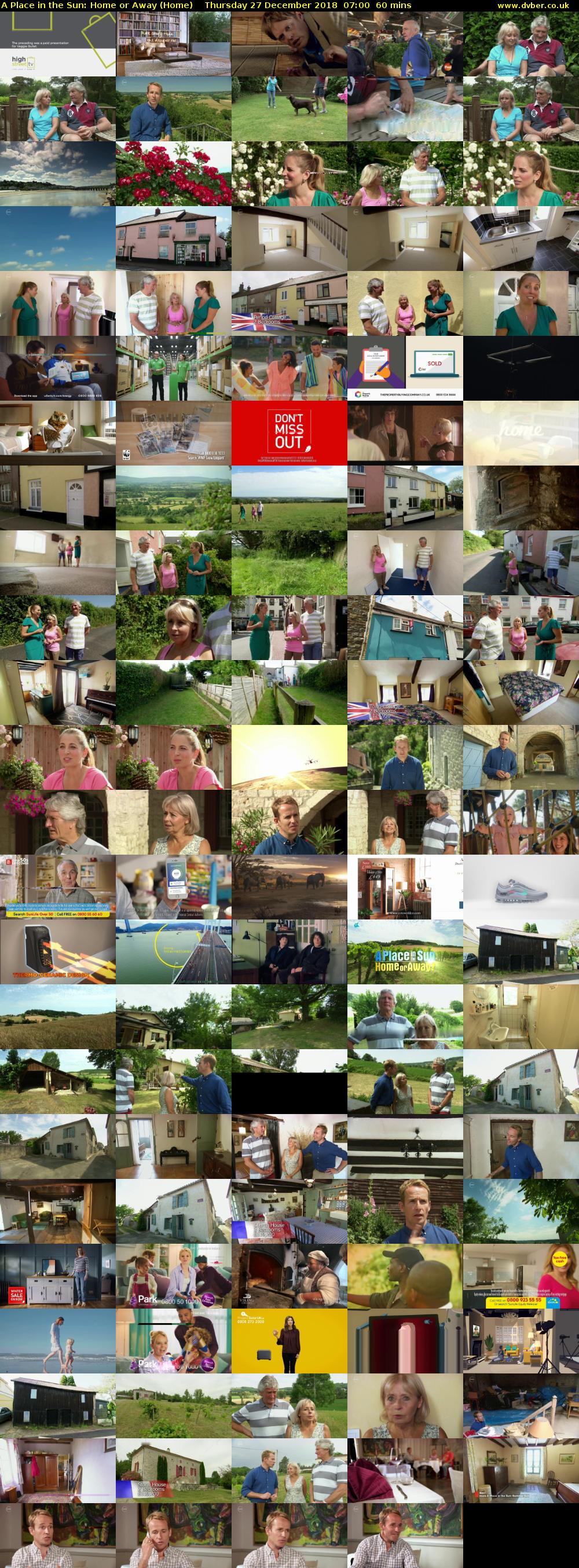 A Place in the Sun: Home or Away (Home) Thursday 27 December 2018 07:00 - 08:00