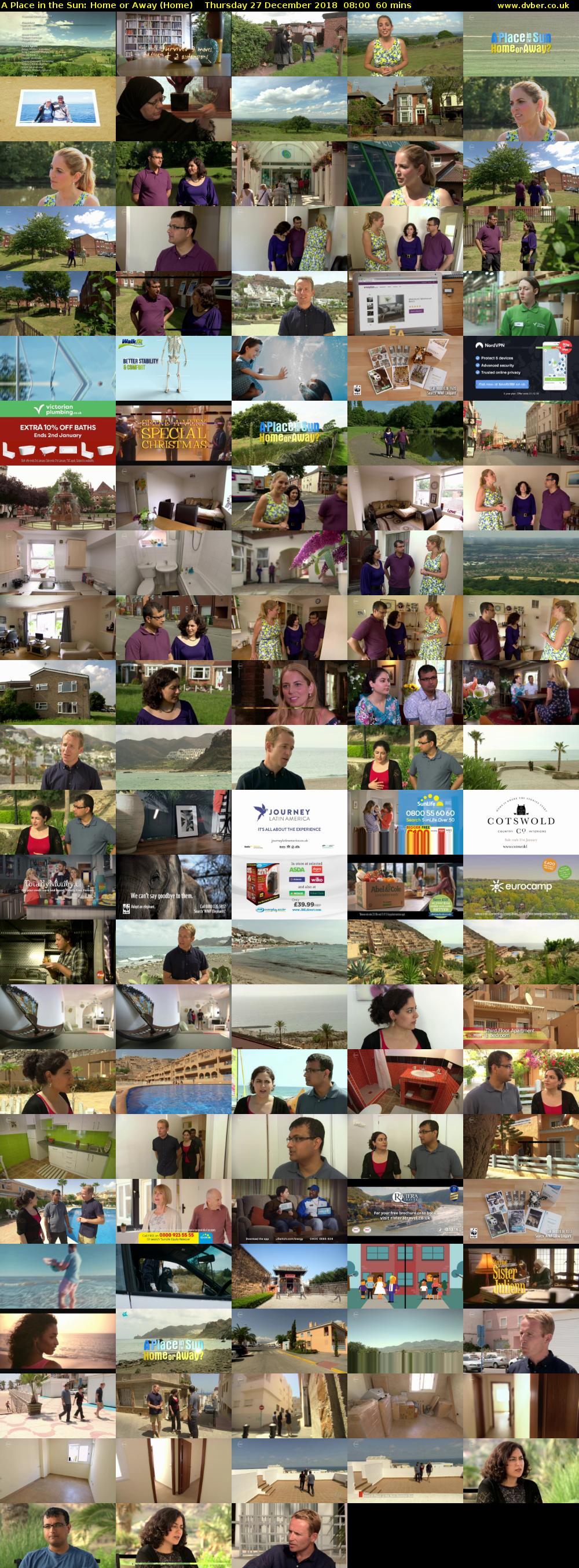 A Place in the Sun: Home or Away (Home) Thursday 27 December 2018 08:00 - 09:00