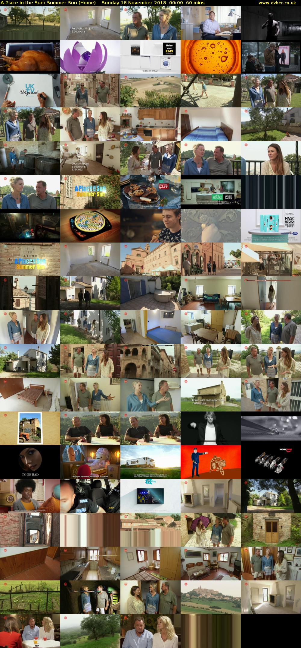 A Place in the Sun: Summer Sun (Home) Sunday 18 November 2018 00:00 - 01:00