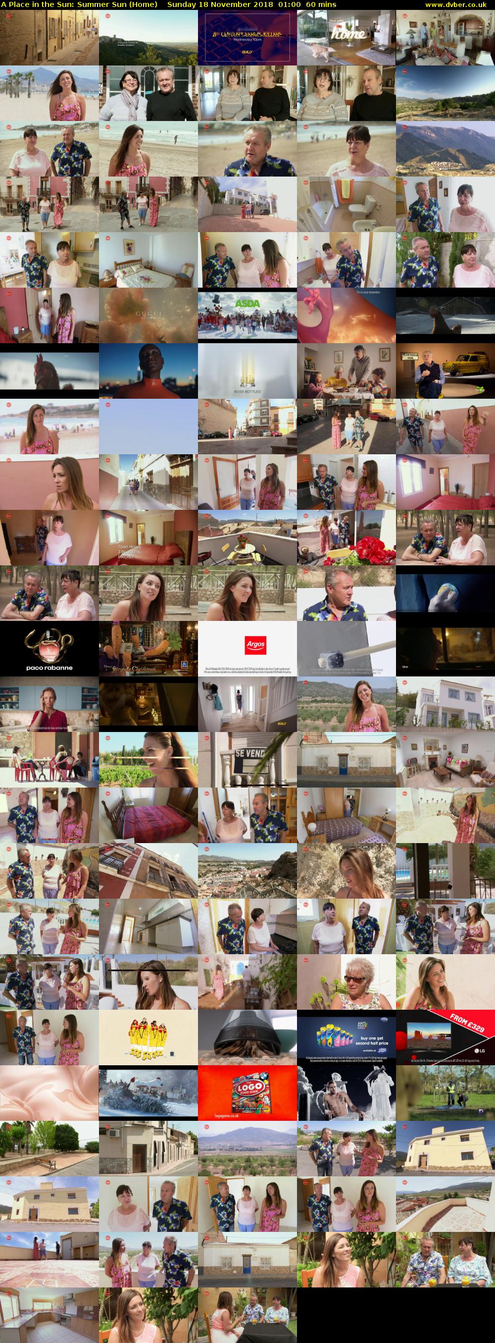 A Place in the Sun: Summer Sun (Home) Sunday 18 November 2018 01:00 - 02:00