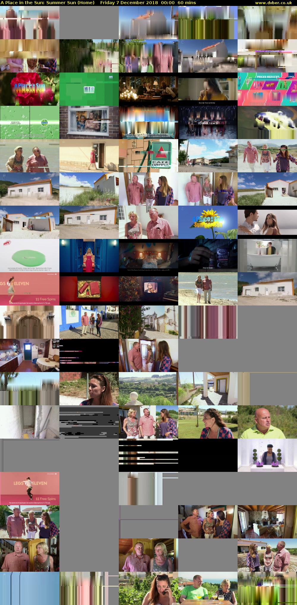 A Place in the Sun: Summer Sun (Home) Friday 7 December 2018 00:00 - 01:00