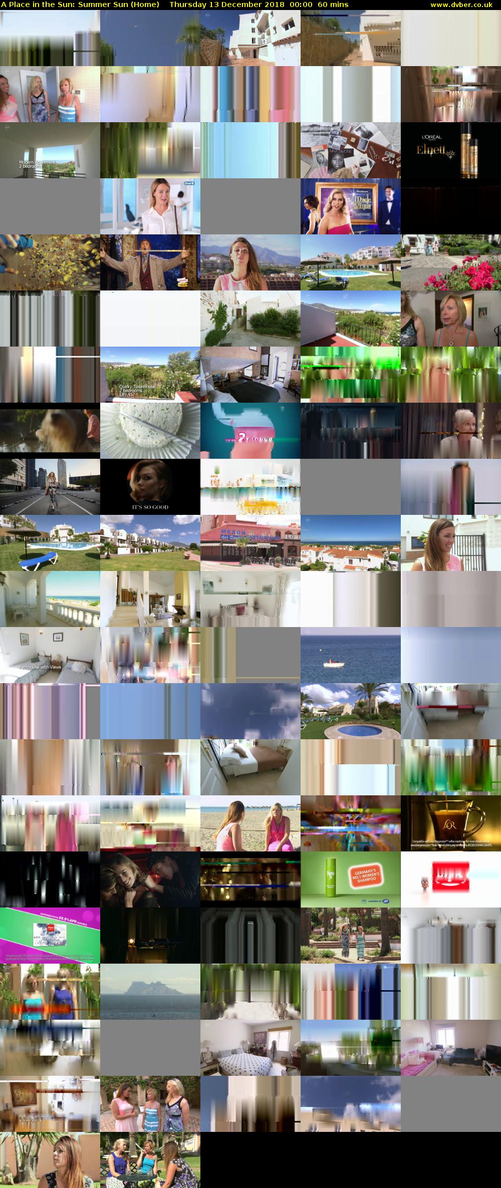 A Place in the Sun: Summer Sun (Home) Thursday 13 December 2018 00:00 - 01:00