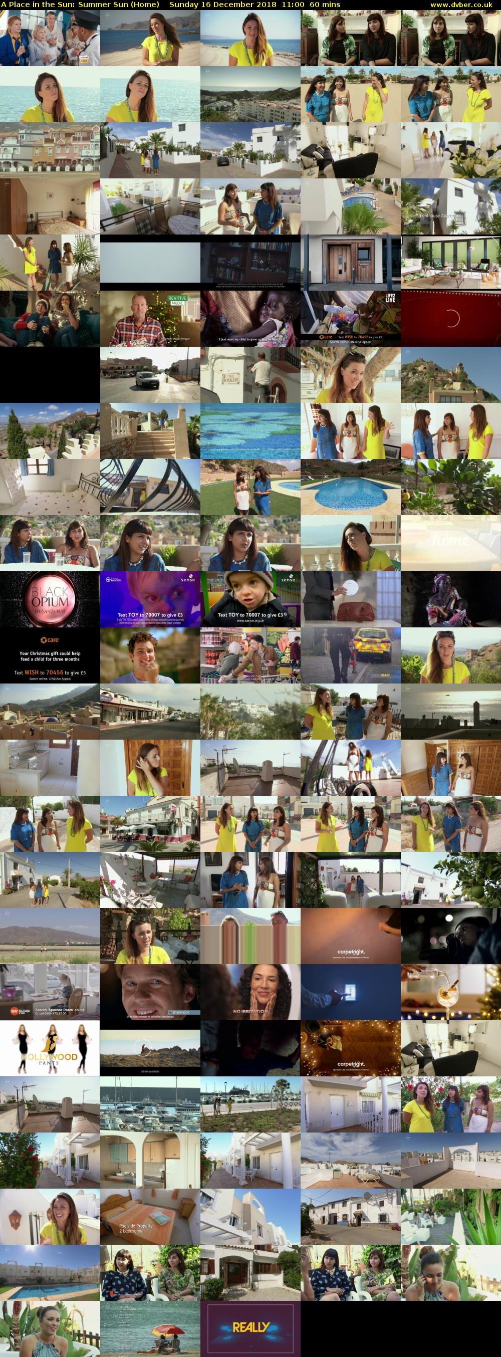 A Place in the Sun: Summer Sun (Home) Sunday 16 December 2018 11:00 - 12:00