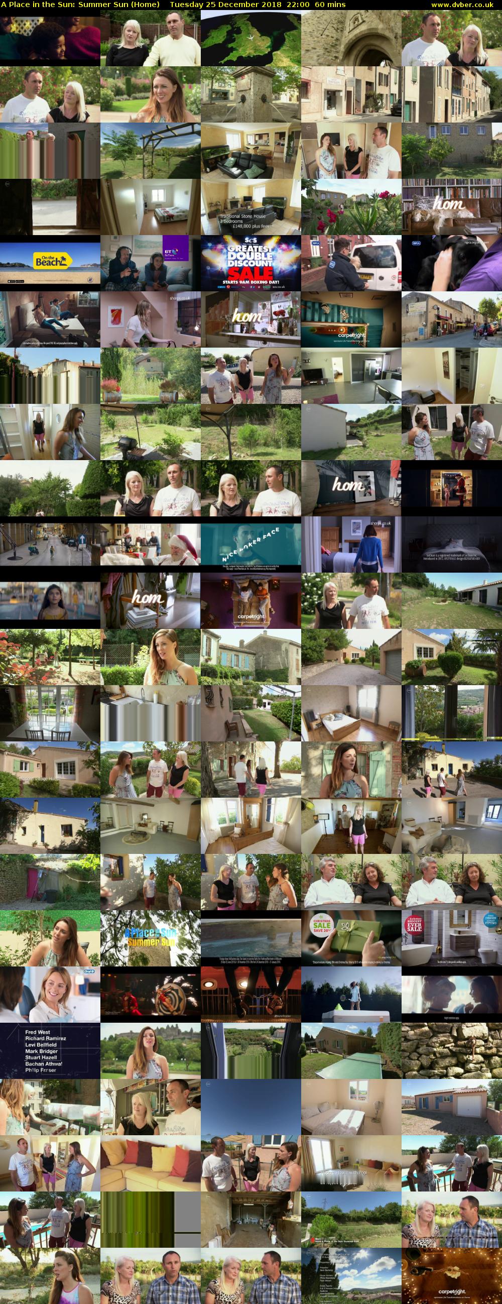 A Place in the Sun: Summer Sun (Home) Tuesday 25 December 2018 22:00 - 23:00