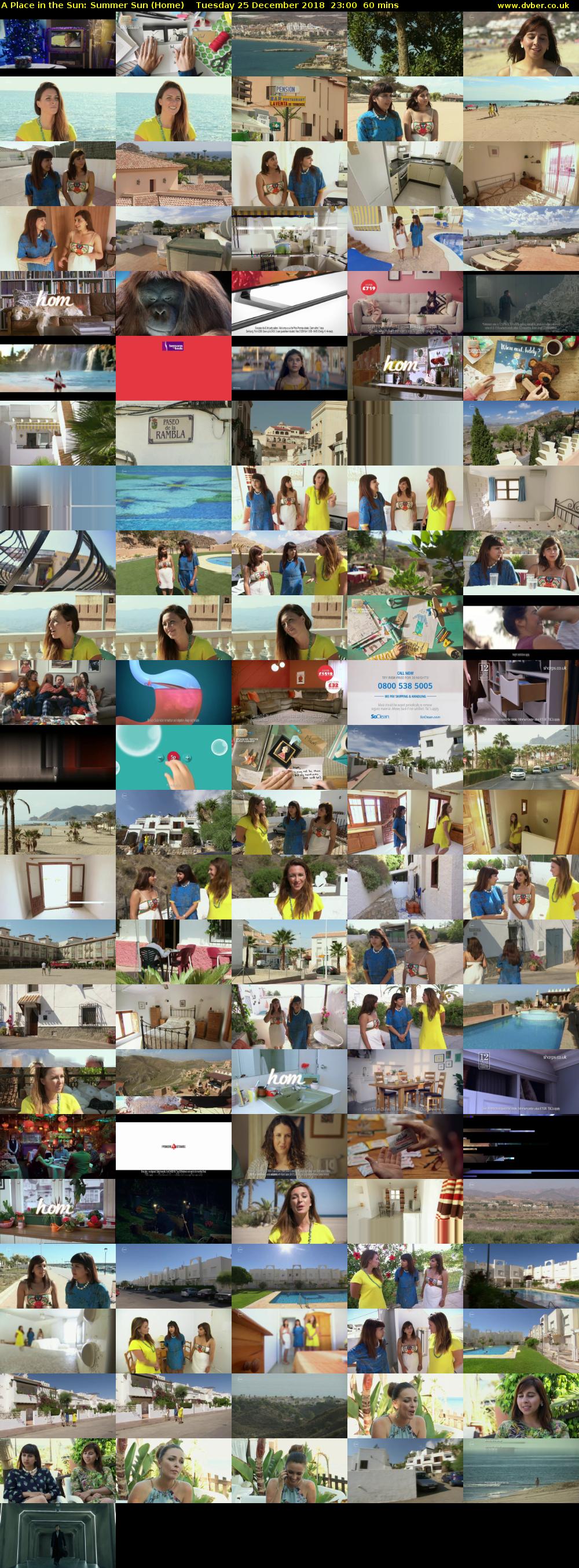 A Place in the Sun: Summer Sun (Home) Tuesday 25 December 2018 23:00 - 00:00