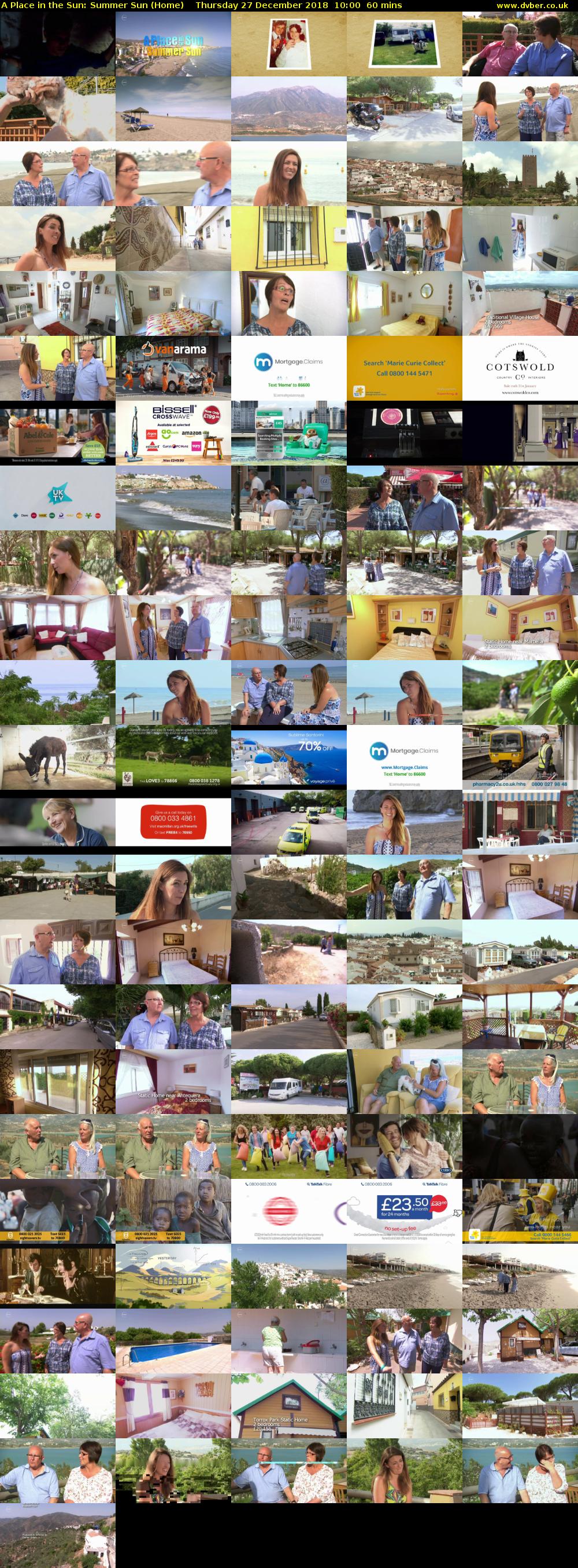 A Place in the Sun: Summer Sun (Home) Thursday 27 December 2018 10:00 - 11:00