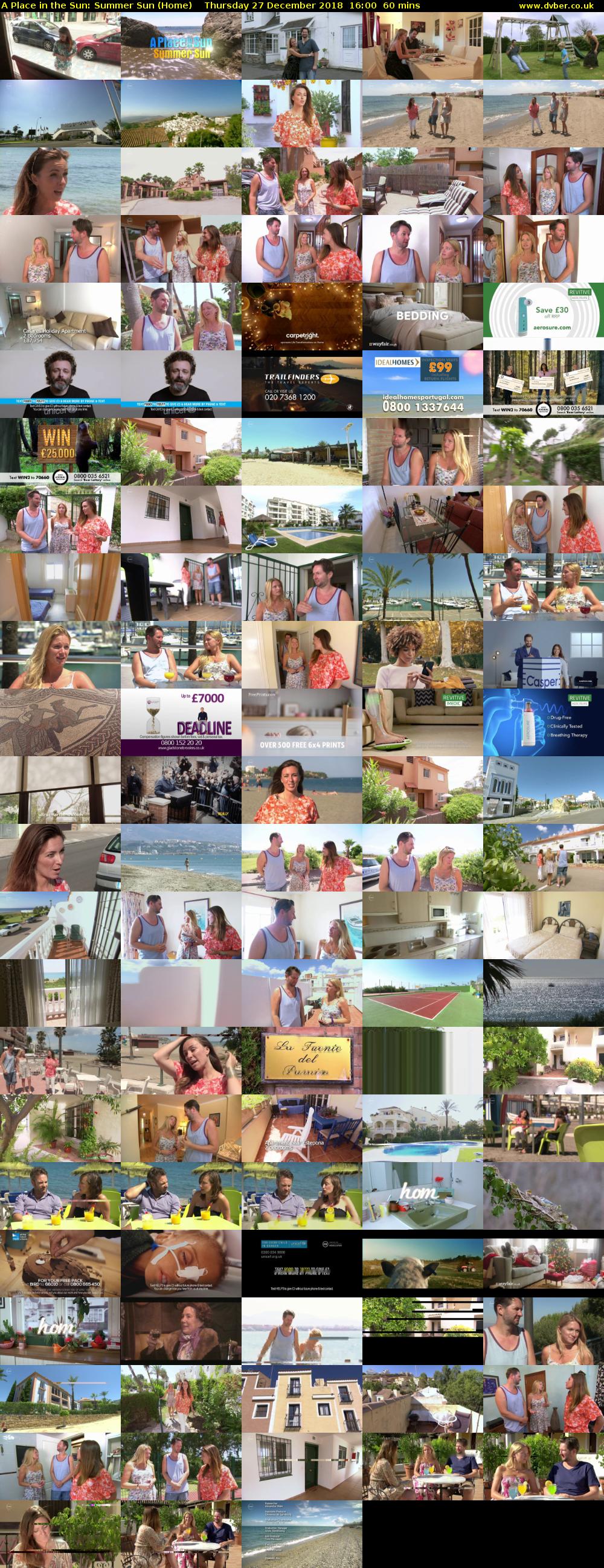 A Place in the Sun: Summer Sun (Home) Thursday 27 December 2018 16:00 - 17:00