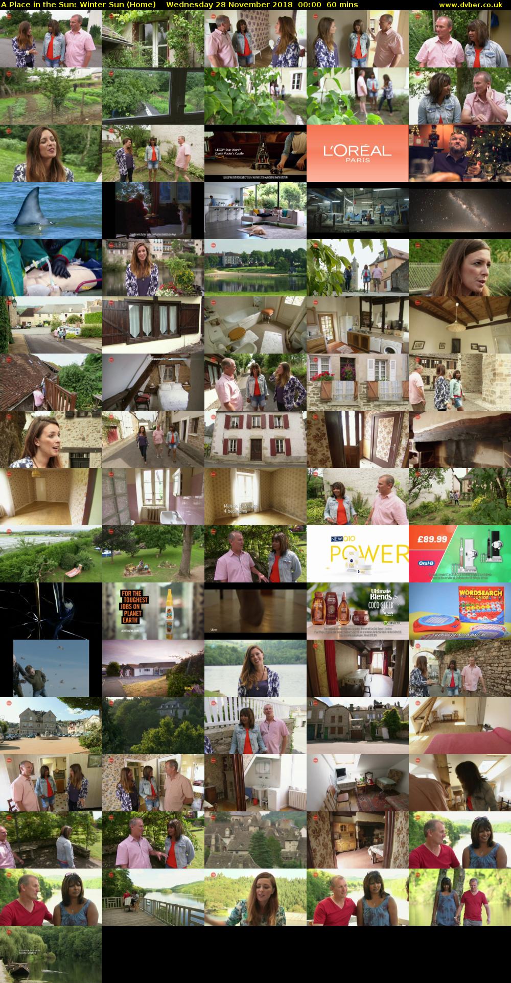 A Place in the Sun: Winter Sun (Home) Wednesday 28 November 2018 00:00 - 01:00