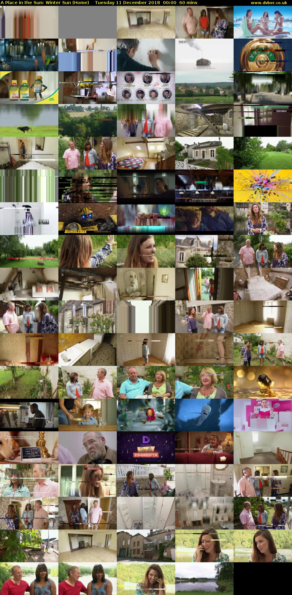 A Place in the Sun: Winter Sun (Home) Tuesday 11 December 2018 00:00 - 01:00