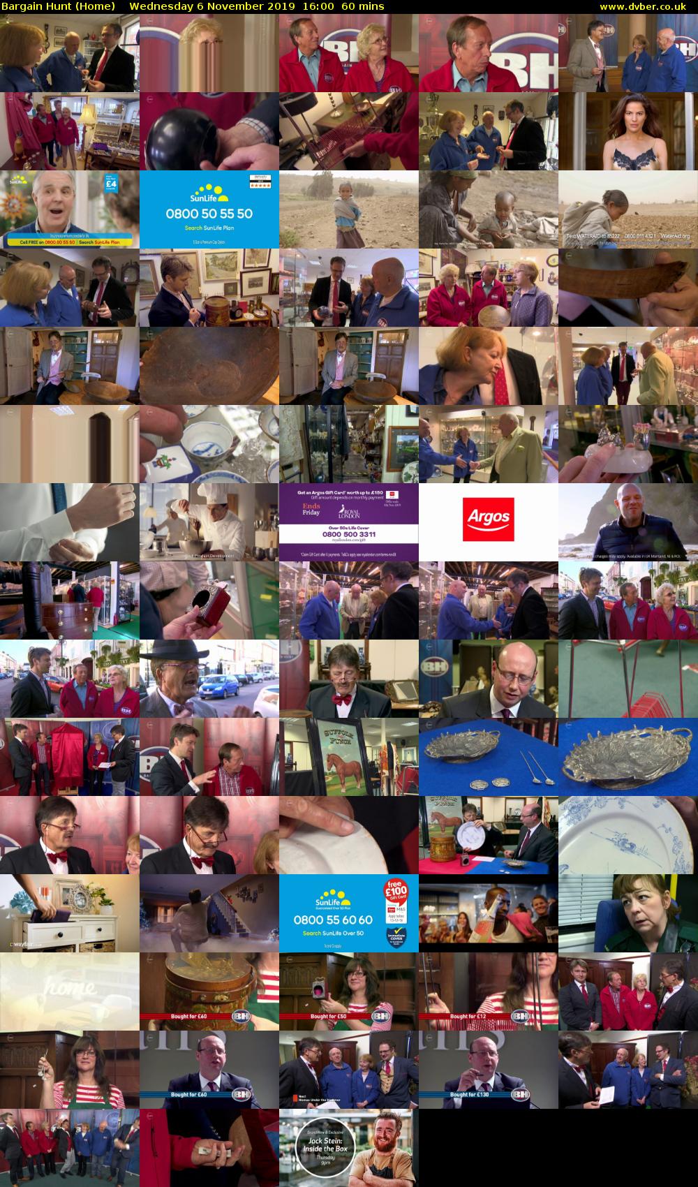 Bargain Hunt (Home) Wednesday 6 November 2019 16:00 - 17:00