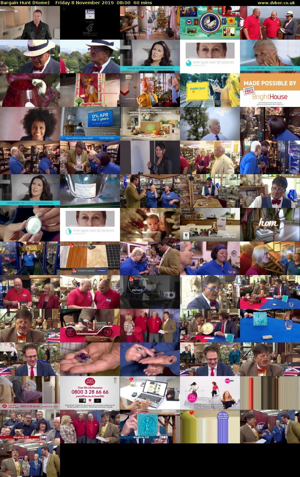 Bargain Hunt (Home) Friday 8 November 2019 08:00 - 09:00