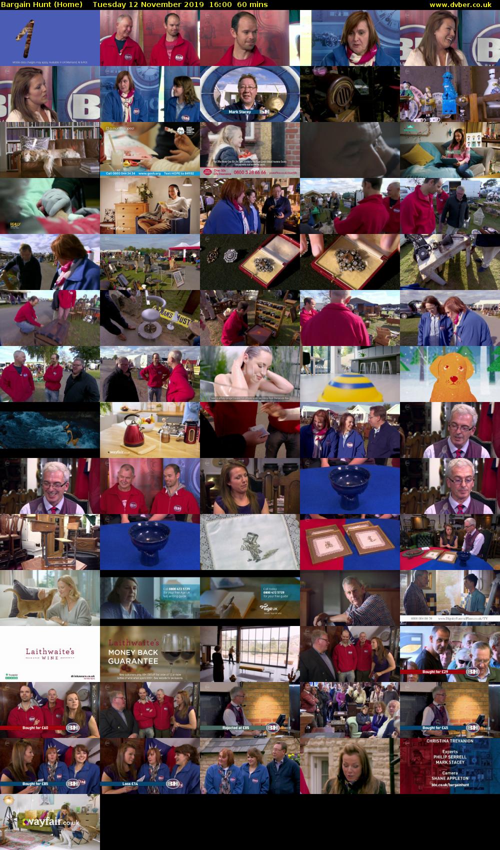 Bargain Hunt (Home) Tuesday 12 November 2019 16:00 - 17:00