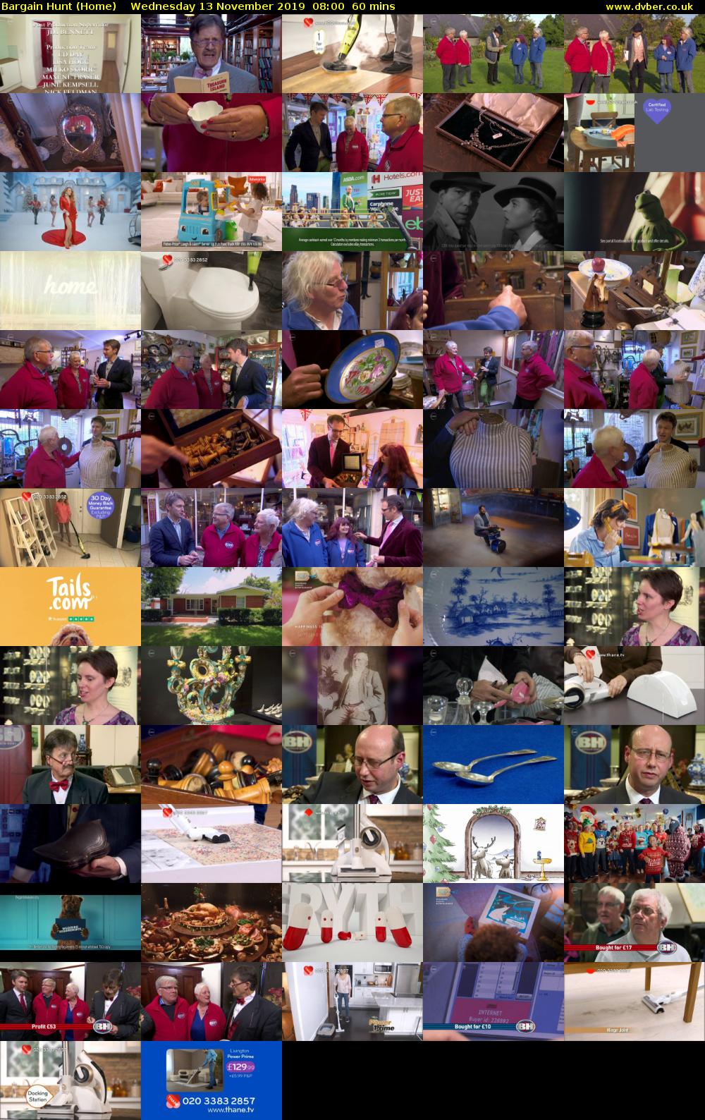 Bargain Hunt (Home) Wednesday 13 November 2019 08:00 - 09:00