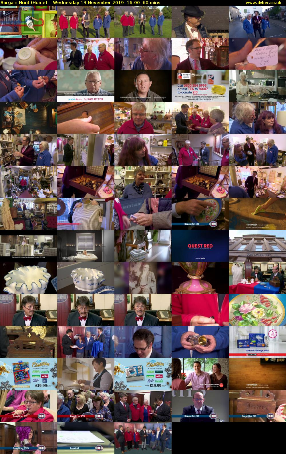 Bargain Hunt (Home) Wednesday 13 November 2019 16:00 - 17:00