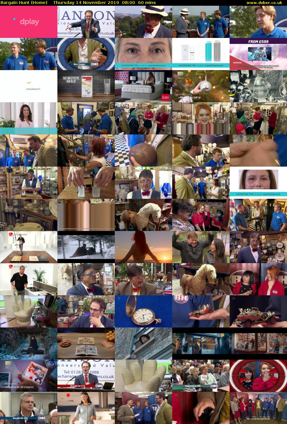 Bargain Hunt (Home) Thursday 14 November 2019 08:00 - 09:00