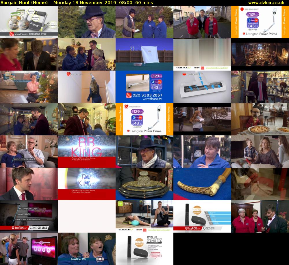 Bargain Hunt (Home) Monday 18 November 2019 08:00 - 09:00