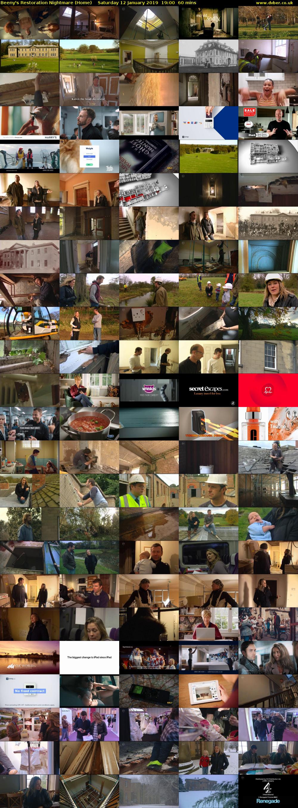 Beeny's Restoration Nightmare (Home) Saturday 12 January 2019 19:00 - 20:00