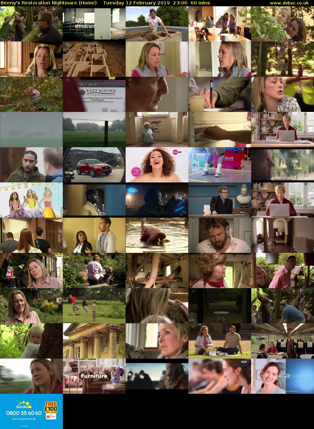 Beeny's Restoration Nightmare (Home) Tuesday 12 February 2019 23:00 - 00:00