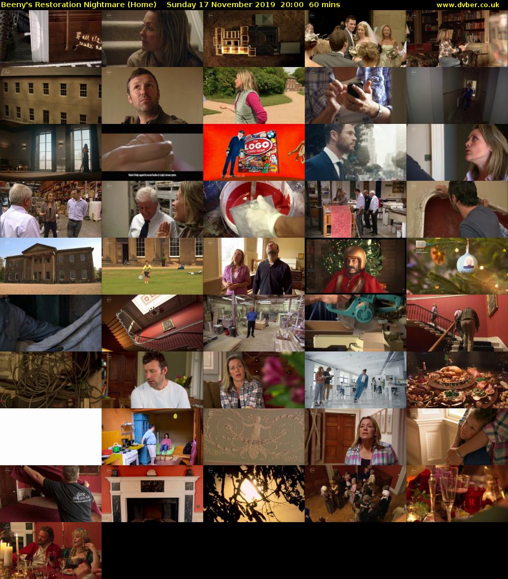 Beeny's Restoration Nightmare (Home) Sunday 17 November 2019 20:00 - 21:00