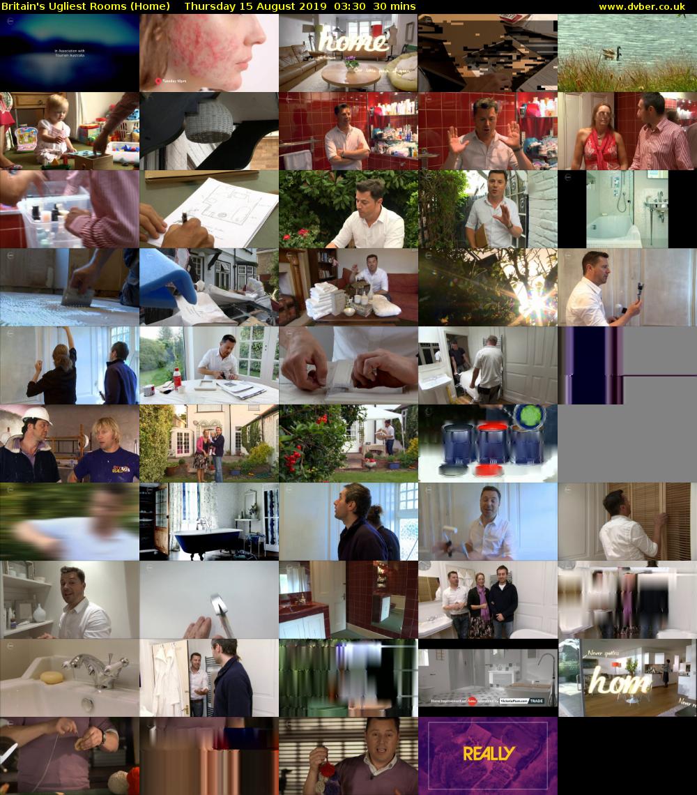 Britain's Ugliest Rooms (Home) Thursday 15 August 2019 03:30 - 04:00