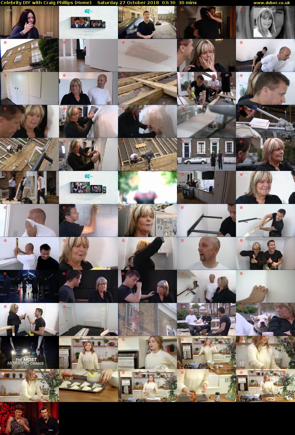 Celebrity DIY with Craig Phillips (Home) Saturday 27 October 2018 03:30 - 04:00