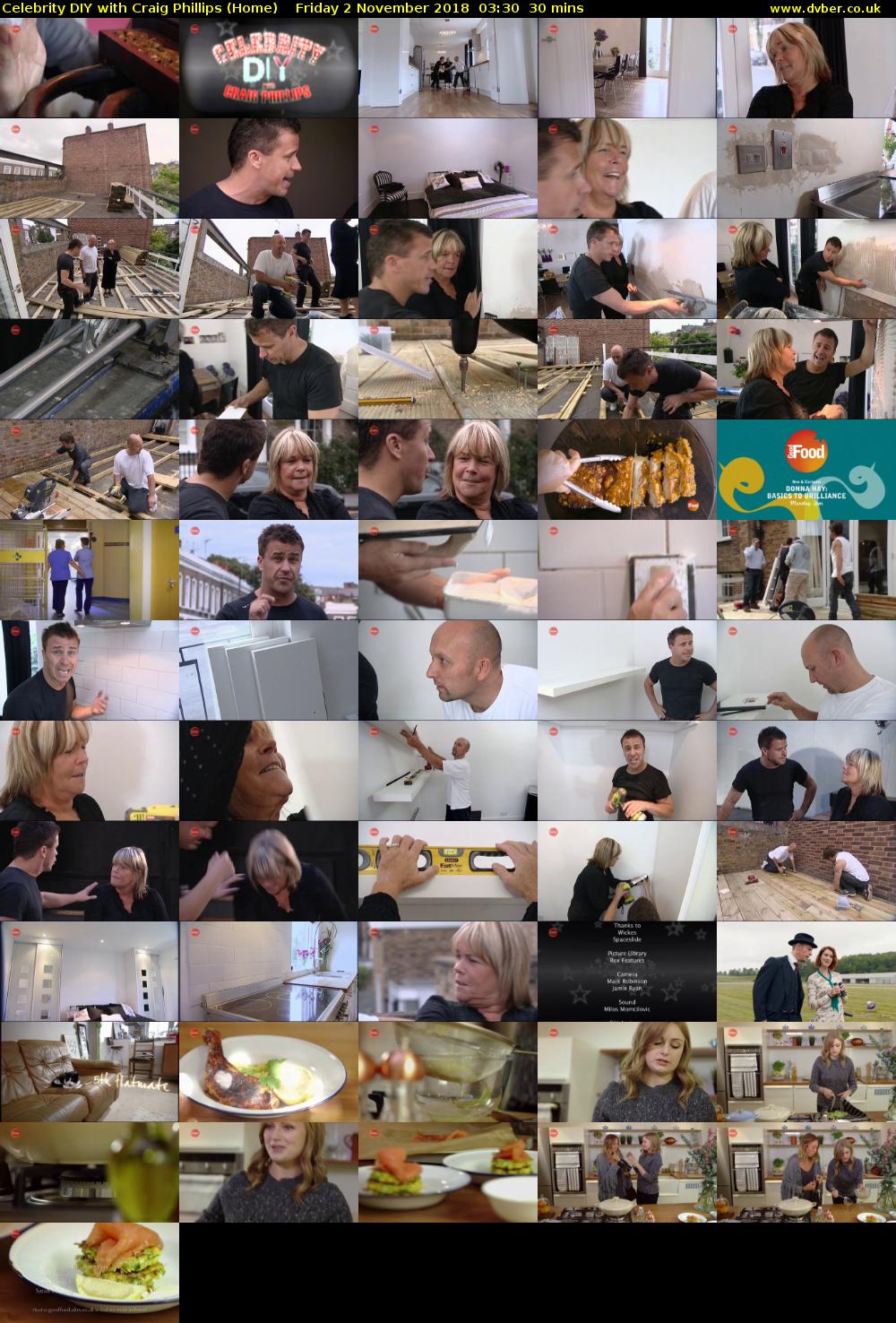 Celebrity DIY with Craig Phillips (Home) Friday 2 November 2018 03:30 - 04:00