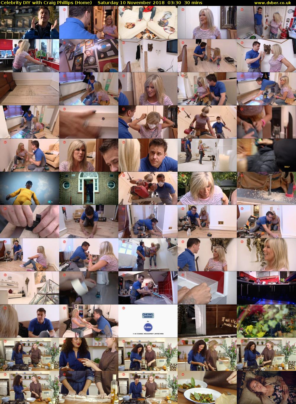 Celebrity DIY with Craig Phillips (Home) Saturday 10 November 2018 03:30 - 04:00