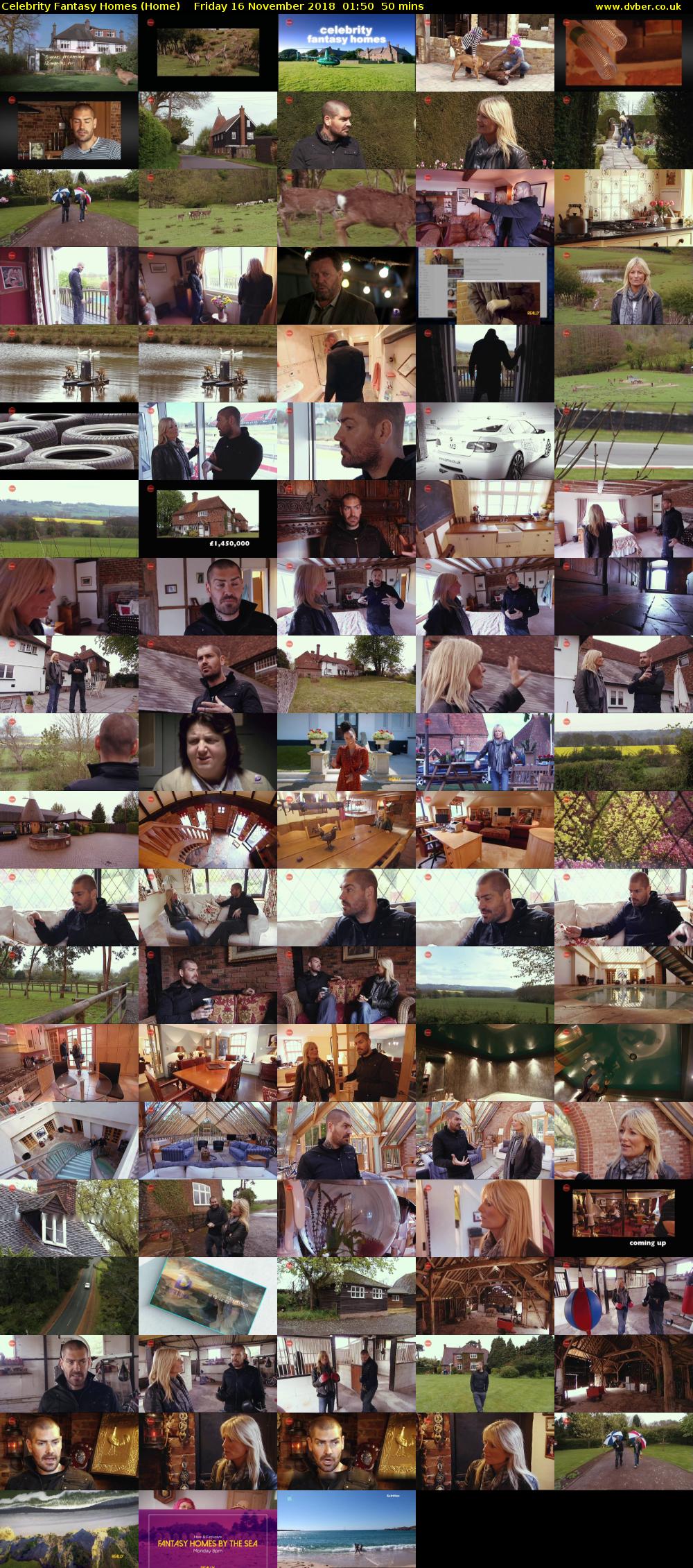 Celebrity Fantasy Homes (Home) Friday 16 November 2018 01:50 - 02:40