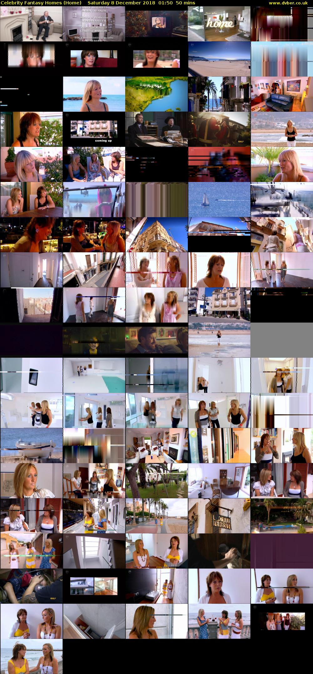 Celebrity Fantasy Homes (Home) Saturday 8 December 2018 01:50 - 02:40