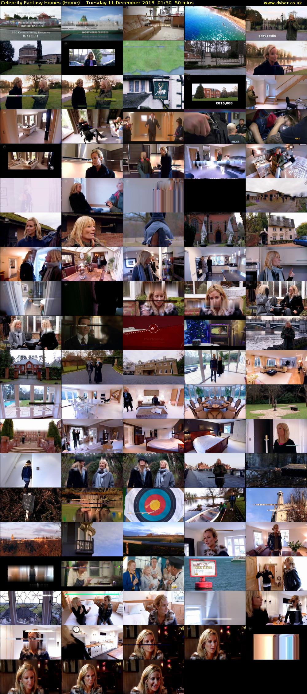 Celebrity Fantasy Homes (Home) Tuesday 11 December 2018 01:50 - 02:40