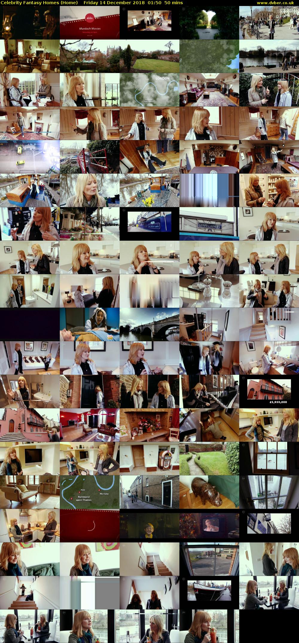 Celebrity Fantasy Homes (Home) Friday 14 December 2018 01:50 - 02:40