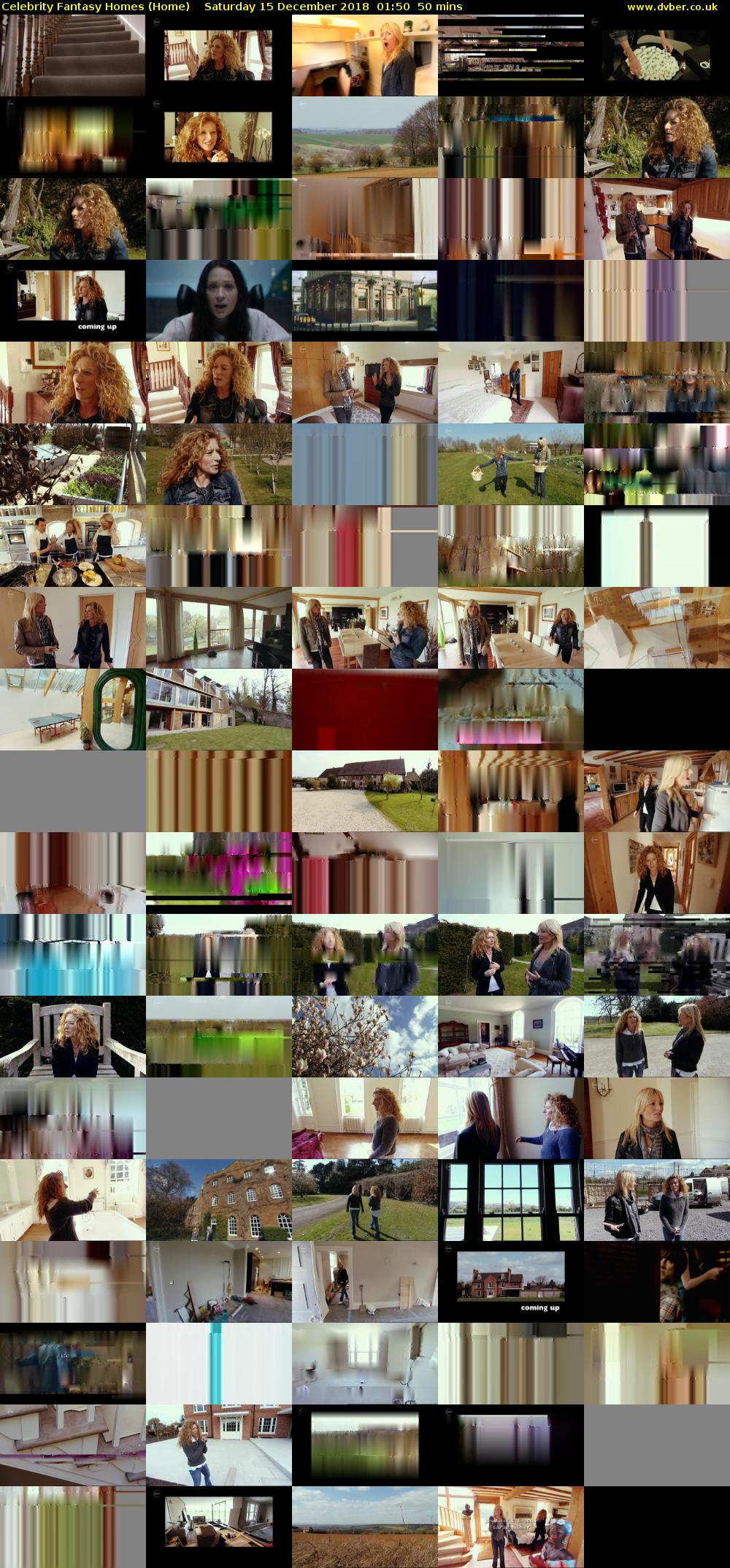 Celebrity Fantasy Homes (Home) Saturday 15 December 2018 01:50 - 02:40