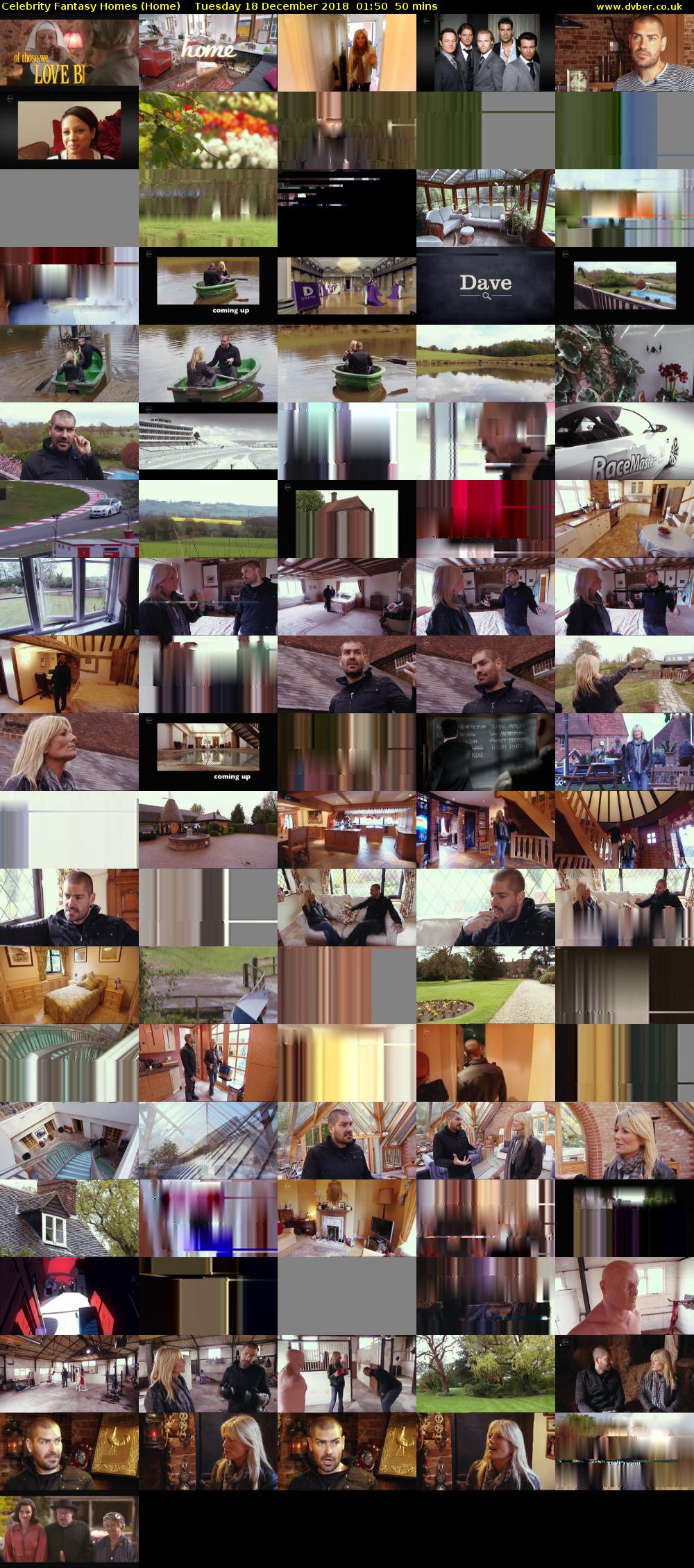 Celebrity Fantasy Homes (Home) Tuesday 18 December 2018 01:50 - 02:40